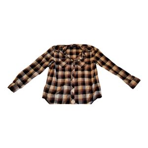 American Eagle Outfitters Brown Plaid Shirt